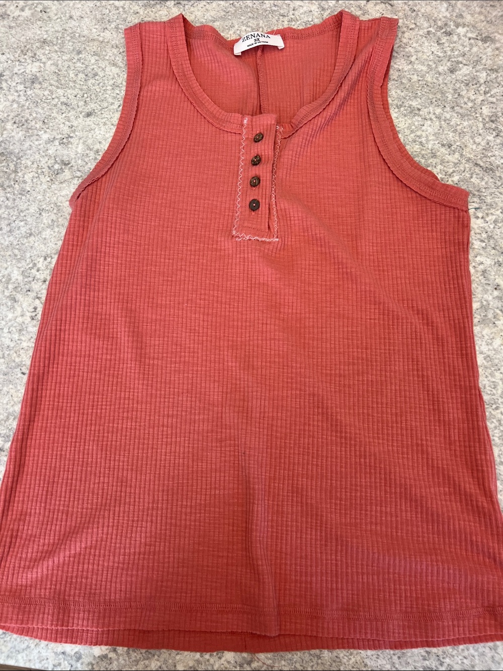 Salmon pink tank top
